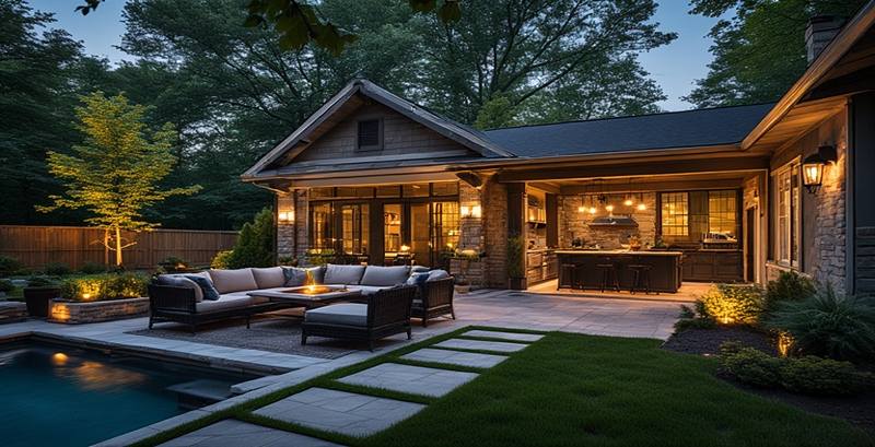 Backyard Lighting for Ambiance and Style