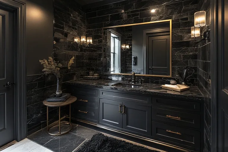 Bathrooms with Dark Luxury