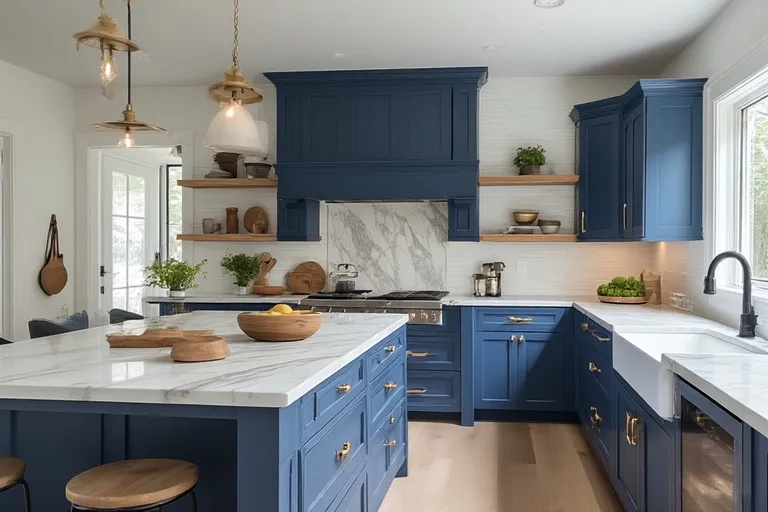 Blue Cabinets in Design Styles