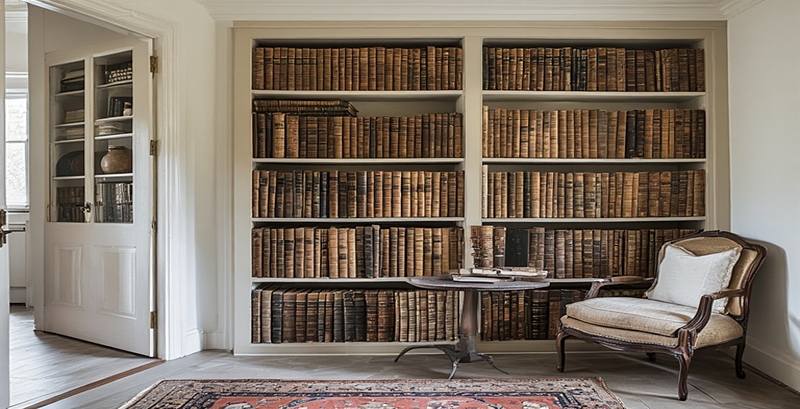 Built-in Bookshelves and Libraries