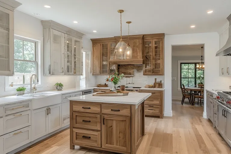 Design Ideas for Stained Kitchen Cabinets