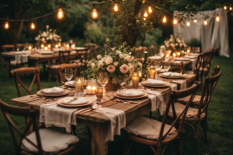Garden party decor