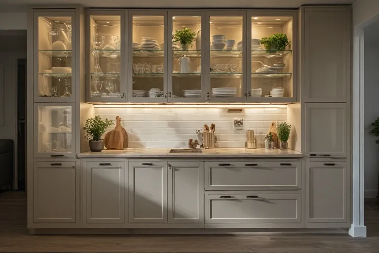 Glass Kitchen Cabinets
