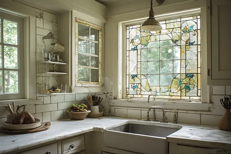 Leaded or Stained Glass Cabinets