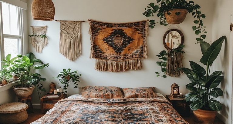 Lighting for a Dark Boho Bedroom