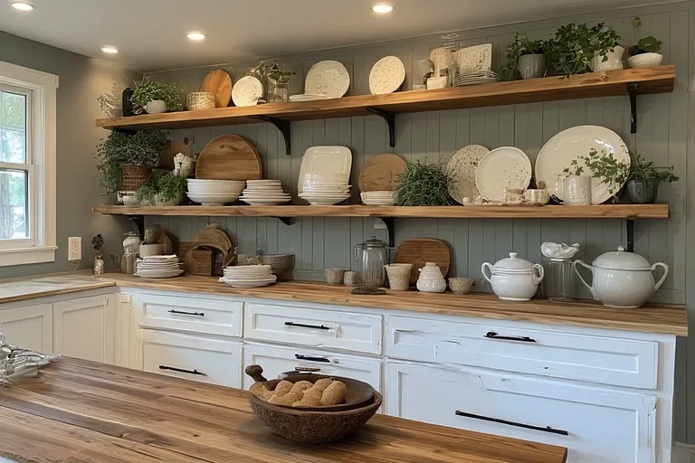 Mix in Open Shelving