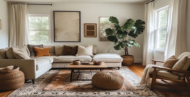 Modern Boho Living Room