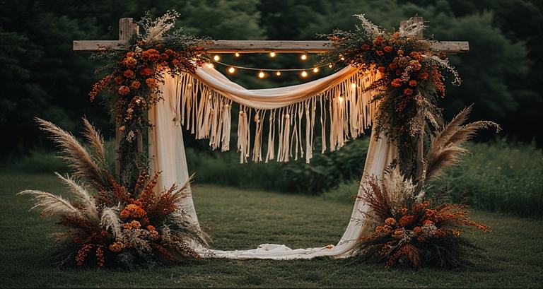 Perfect Boho Wedding Arch
