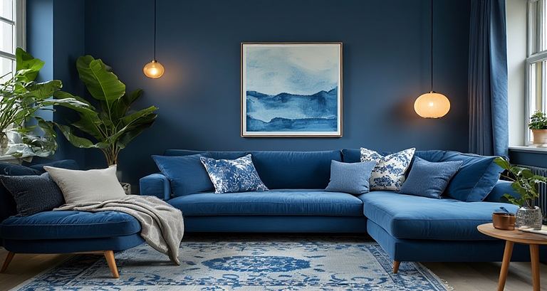Styling Tips for a Blue Couch Living Room