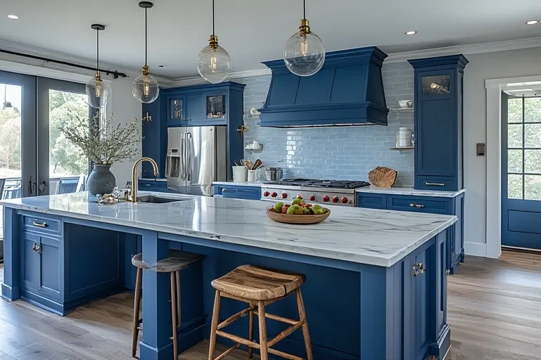 Why Choose Blue for Your Kitchen Cabinets