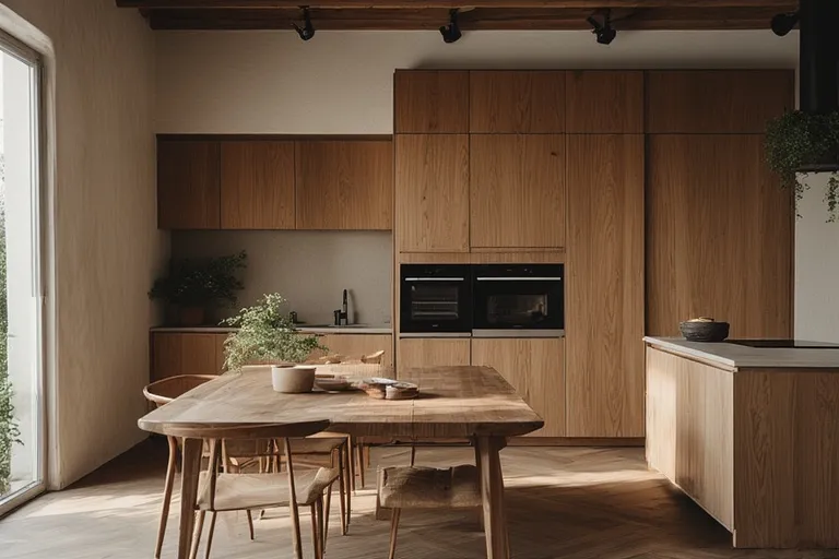 Wood Kitchen Cabinets in Modern Interior Design