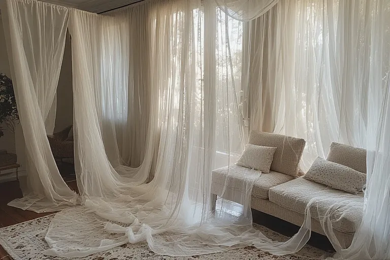 Add Sheer Curtains for a Romantic Touch