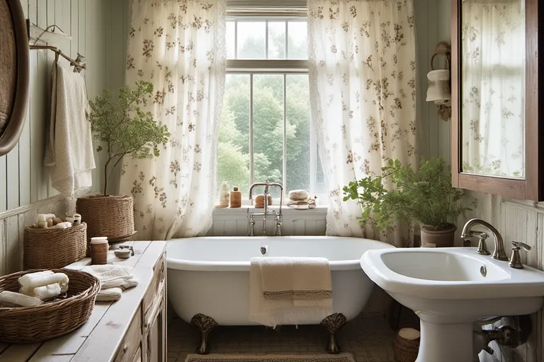 Bathroom with Cottagecore Charm