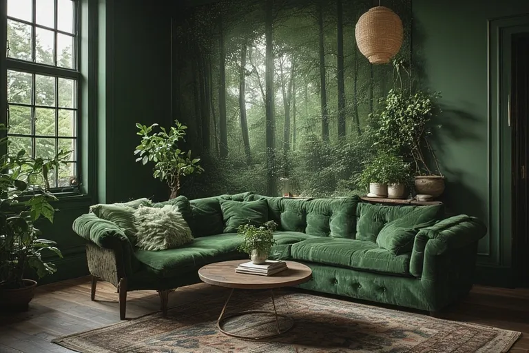 Best Color Combinations for Dark Green Cabinets