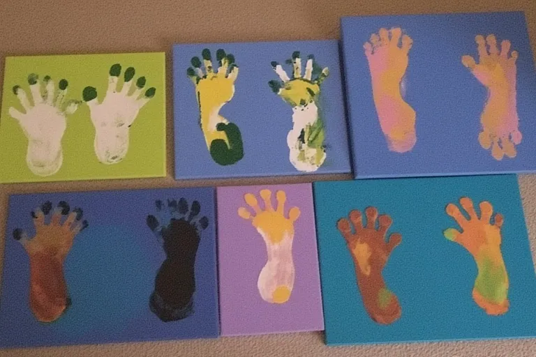 Bunny Footprint Art