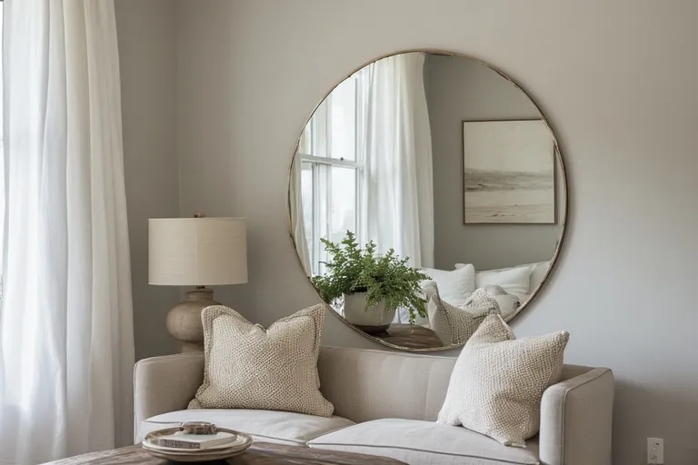 Creating Visual Balance with Round Mirrors