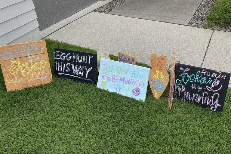 DIY Easter Yard Signs