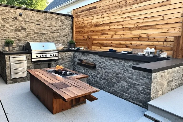 Firepits with Outdoor Kitchens for Entertaining
