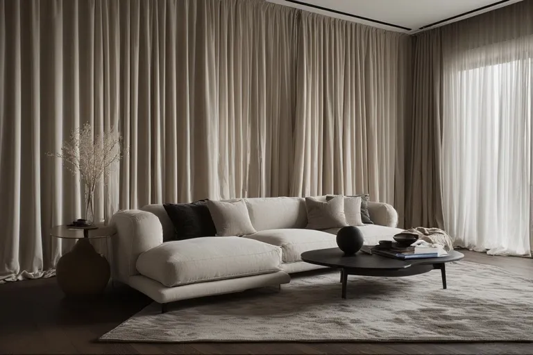 Floor-to-Ceiling Curtains for Height Illusion