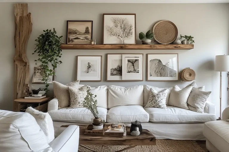 Gallery ledge styling