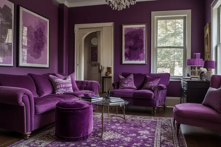 Incorporating Deep Plum Through Accents