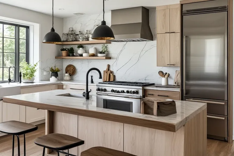 Matte Black Fixtures in the Kitchen