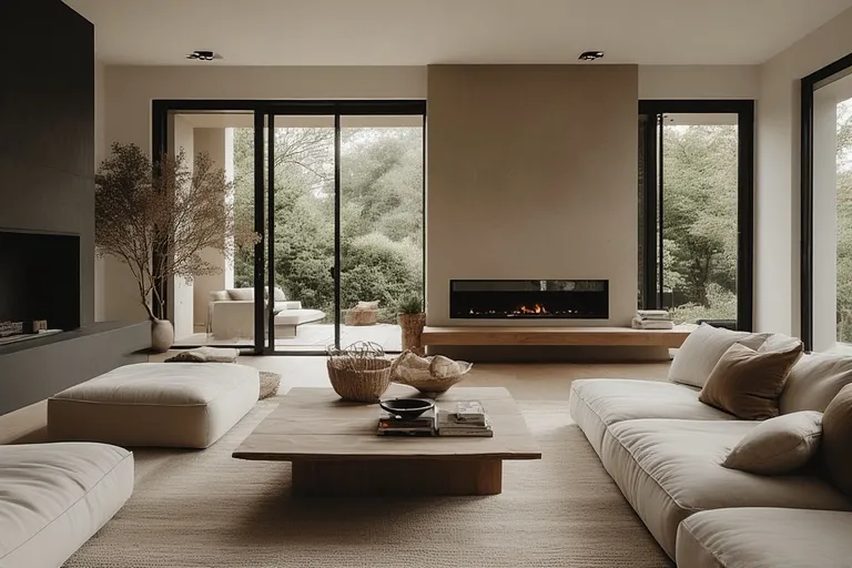 Minimalist neutral interiors