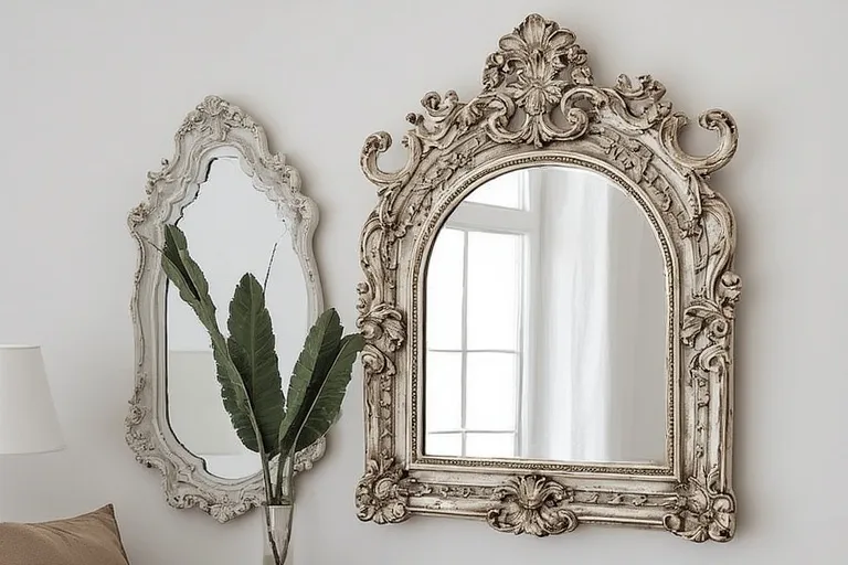 Ornate mirror styling