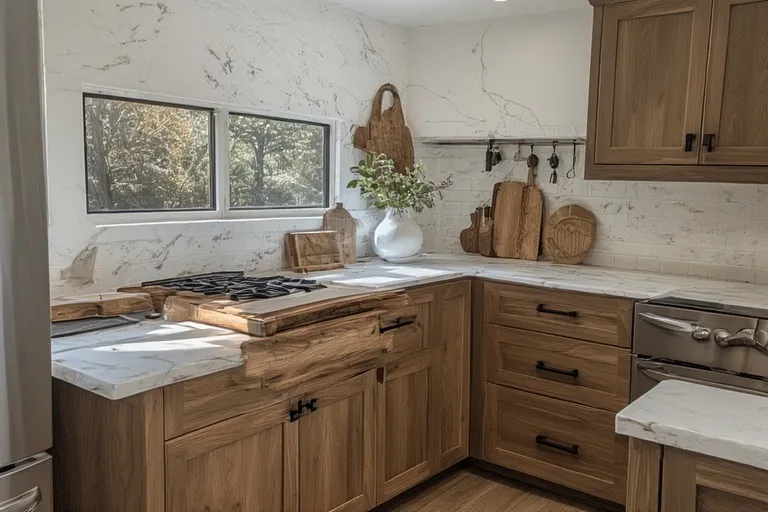 Pairing Alder Cabinets with Countertops and Hardware