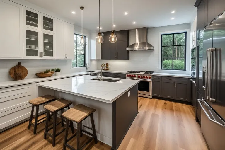 Pairing High Gloss Cabinets with Other Materials