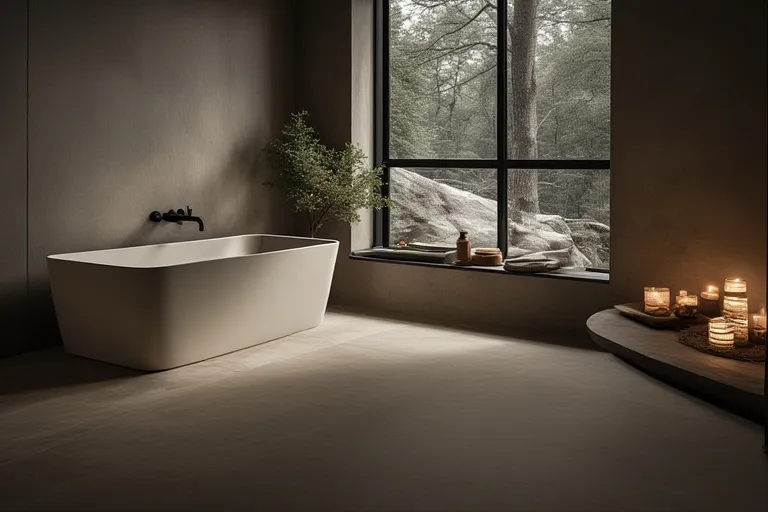 Rectangular or Geometric Tub