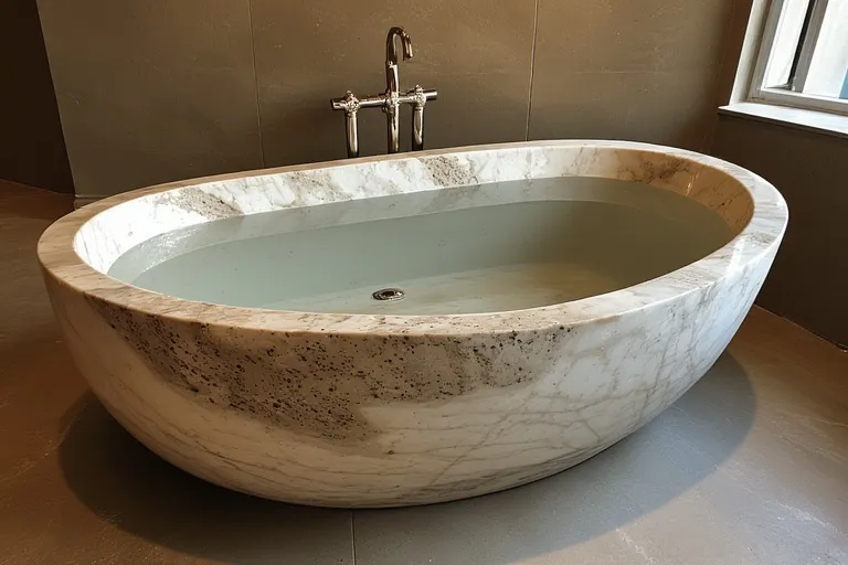 Stone or Marble Tub