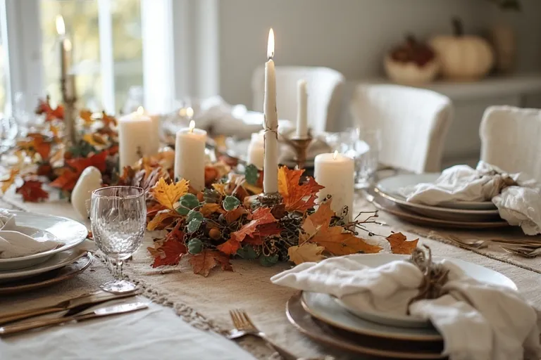 Thanksgiving table setting