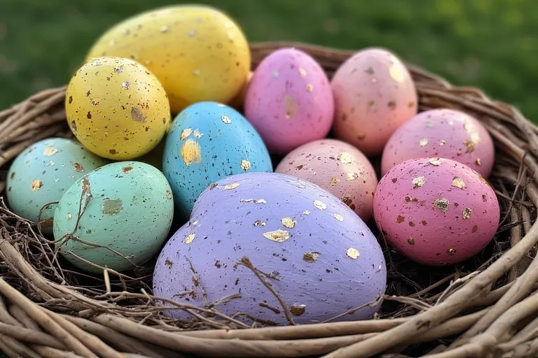 Vibrant Easter Egg Displays