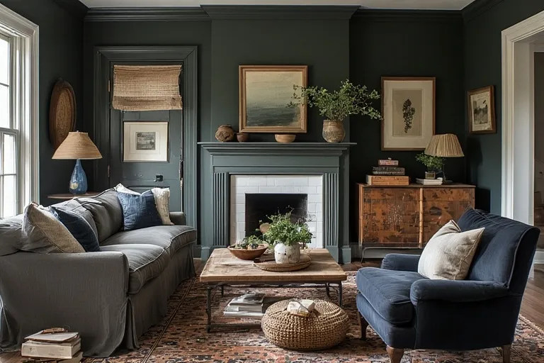 What is a Dark Cottagecore Living Room