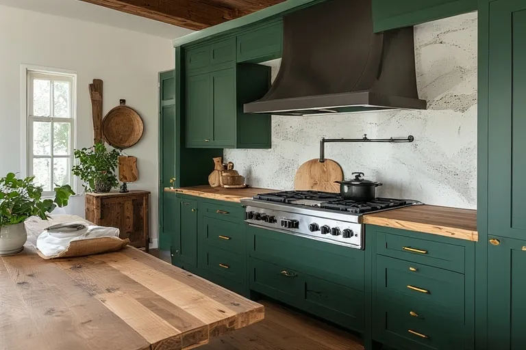 Why Choose Dark Green for Your Kitchen Cabinets