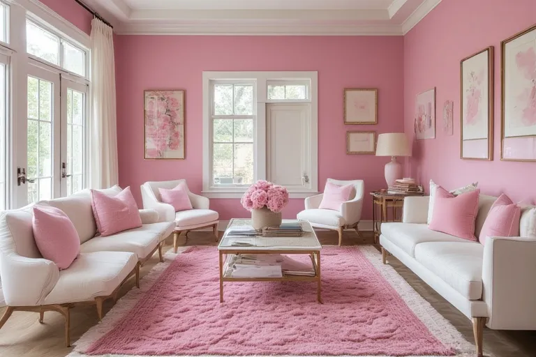 pink room decor