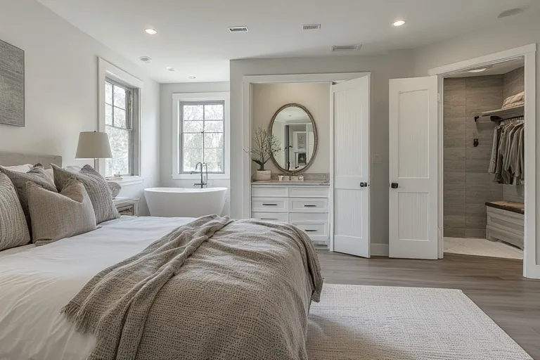 Bathroom and Closet Integration