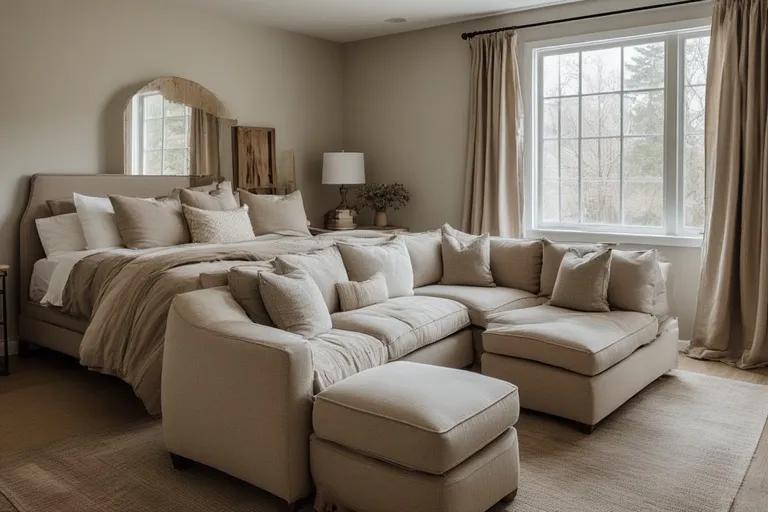Bedroom with couch ideas
