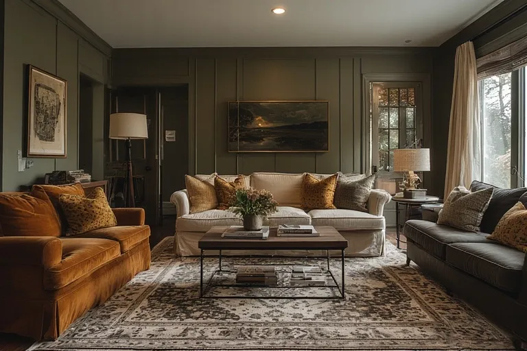 Bringing the Moody Living Room Look Together