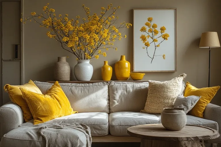 Butter yellow home accents
