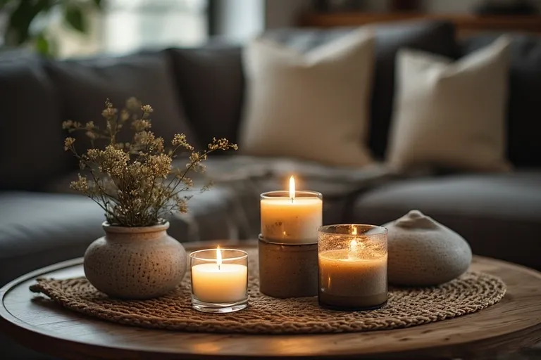 Candles for coffee table styling