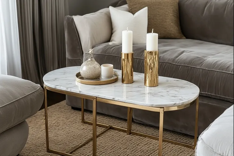 Choose a Statement Marble Coffee Table