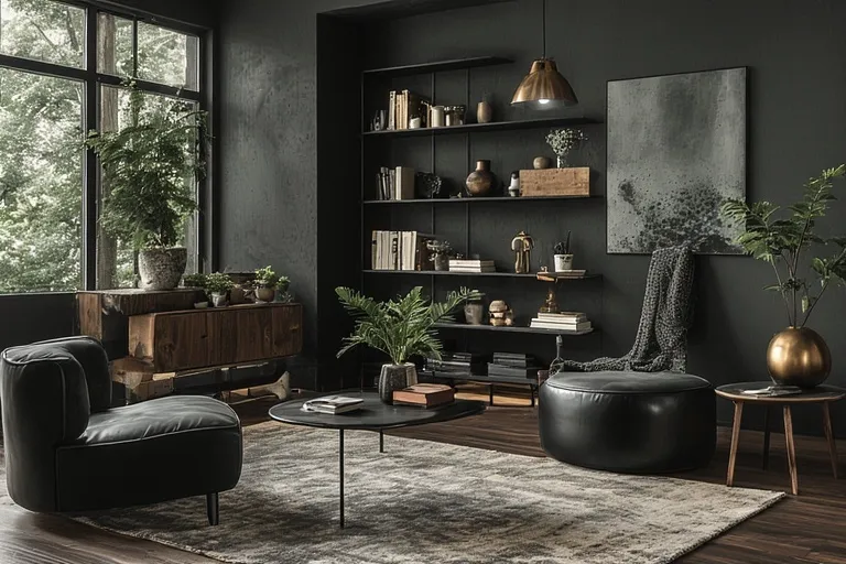 Combining Dark Shades for a Balanced Look