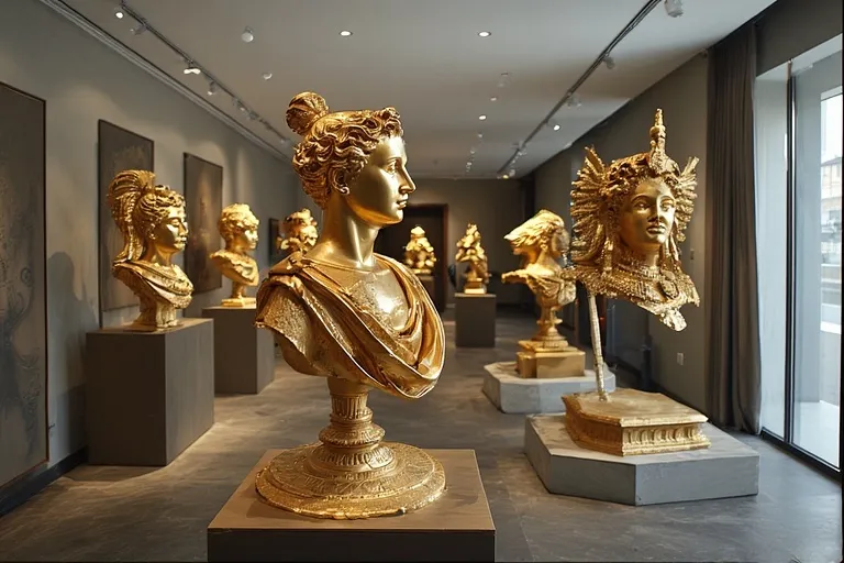 Investing in a Gold Bust Sculpture