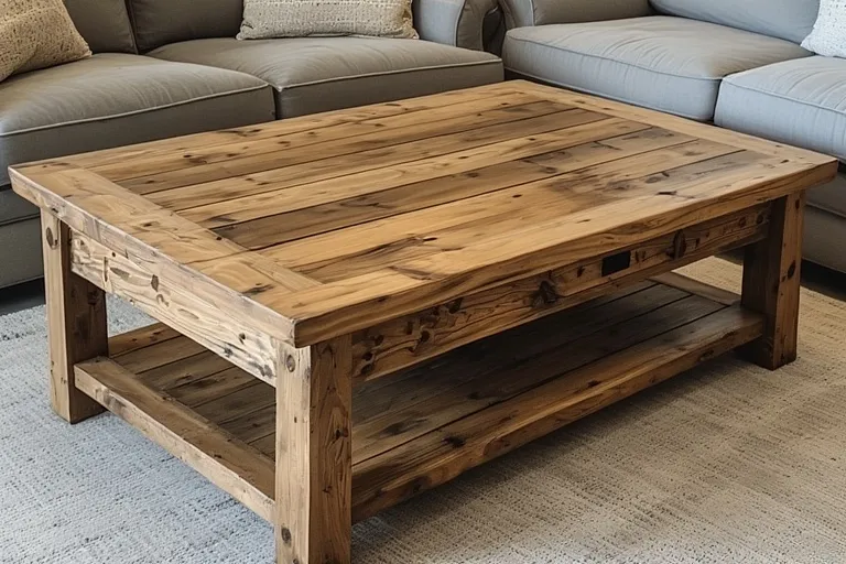 Farmhouse coffee table design