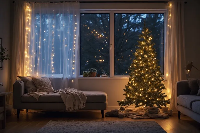 Holiday Lights Indoor Ideas for Small Spaces