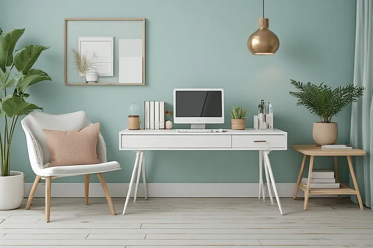 Home Office Calm Meets Creativity