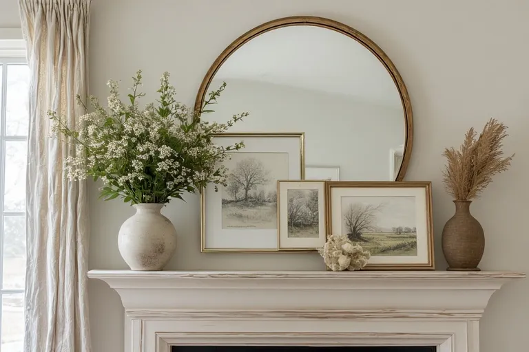 Incorporate Seasonal Artwork or Mirrors
