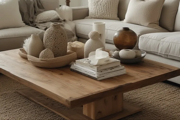 Layered coffee table look